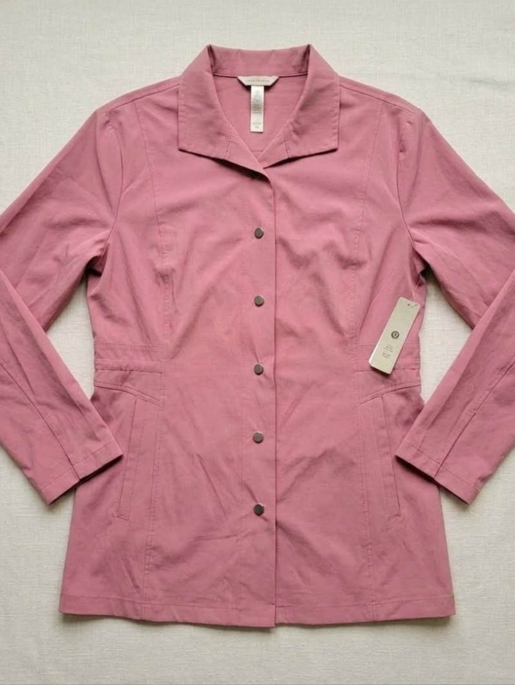 Euc Nic+Zoe Pink Button Front Top